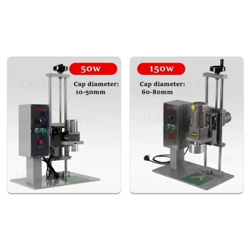 

Полуавтоматическая укупорочная машина для стеклянных бутылок и пластиковых банок с функцией завинчивания крышек для производства напитков