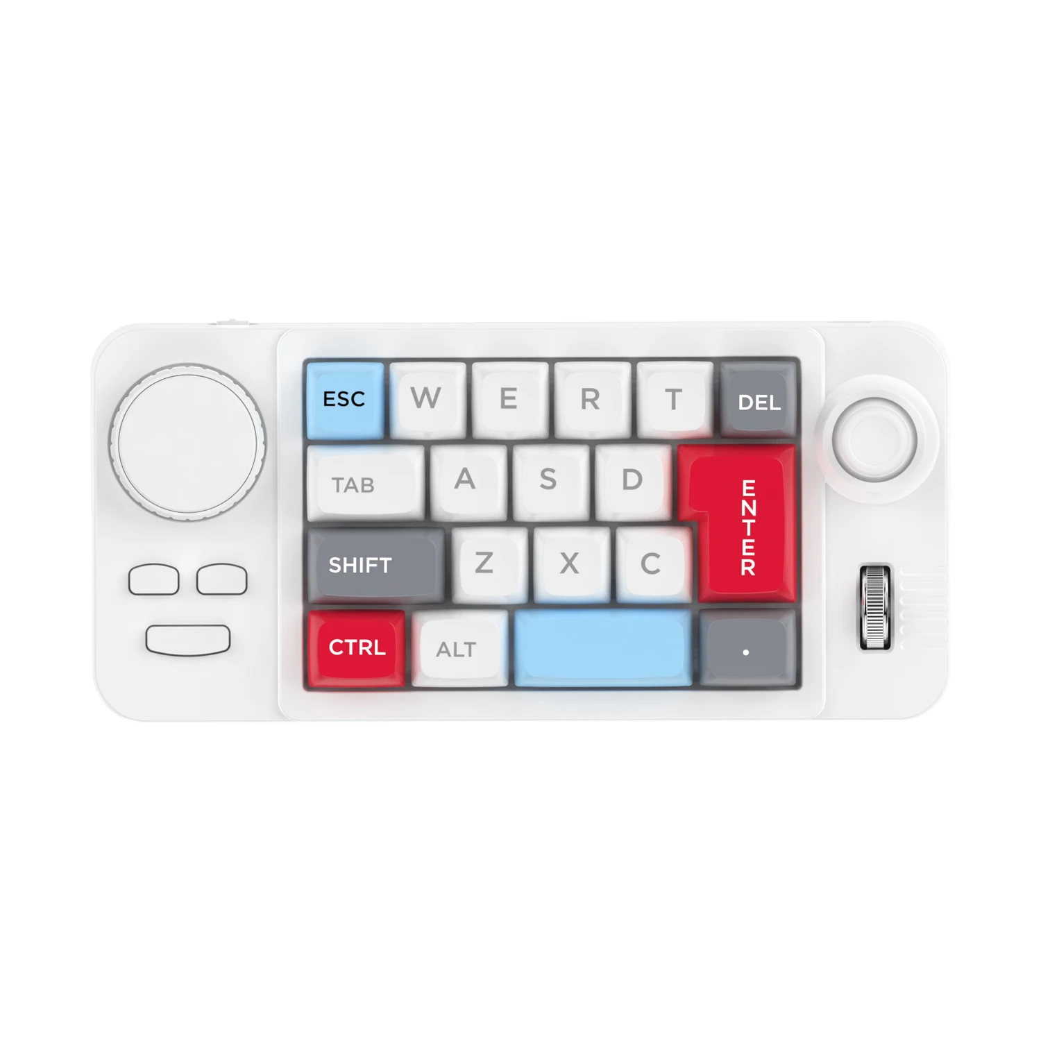 Hot-Swap-fähige kabelgebundene mechanische Tastatur mit Lautstärkestufen, Jostic 19-Tasten-Programmierer-Tastatur für Computer und Laptop