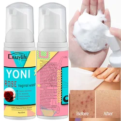 60ml Feminine Intimate Yoni Wash Natural Washing Foam Vaginal Herbs Washer Hygiene Vagina Detox Cleaning Care for Woman Health