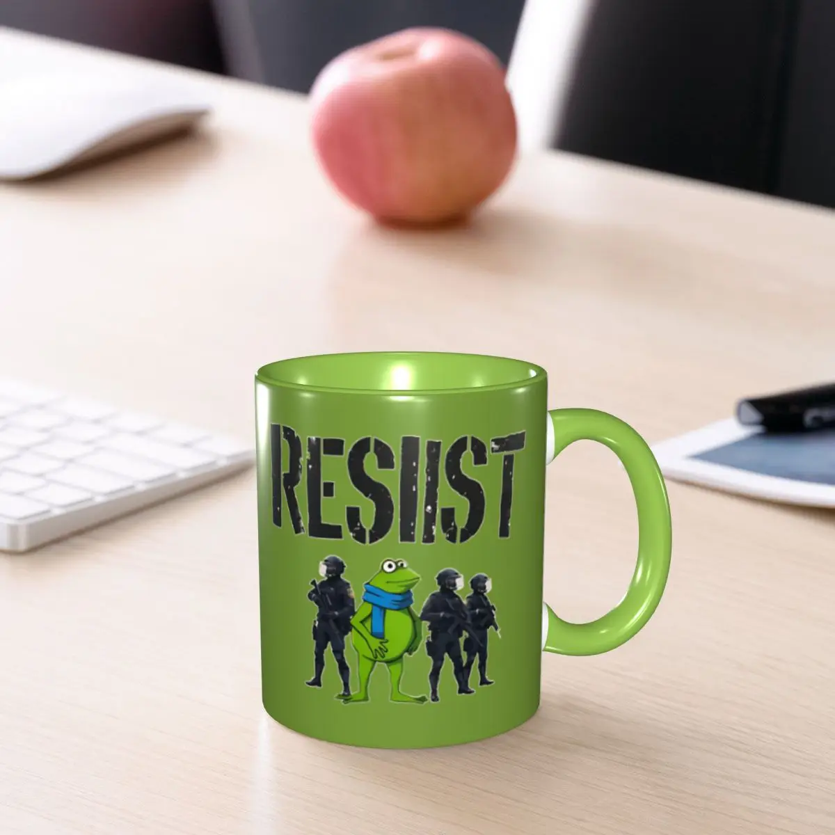 2025 Portland Frog Protest Resist Portland Frog Protest Resist Merch Mugs Funny Tea Cup