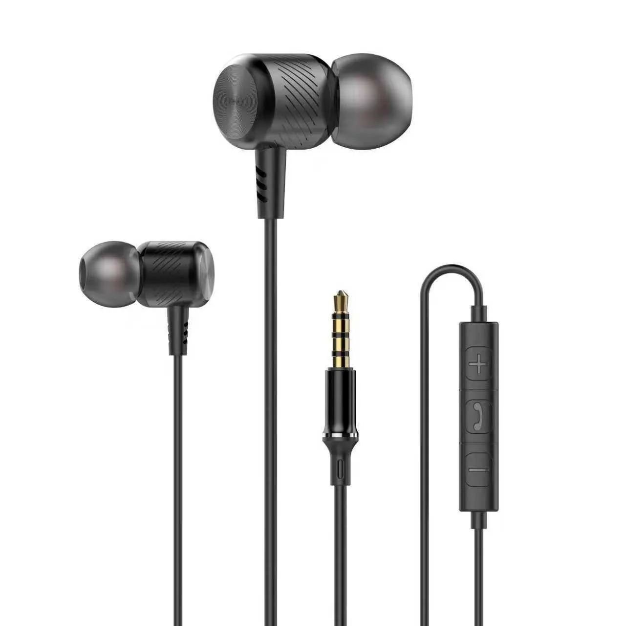 Bedrade in-ear oordopjes met USB-C en 3,5 mm dubbele poort, Dolby Stereo headset met microfoon voor dagelijks gebruik._voghion.com