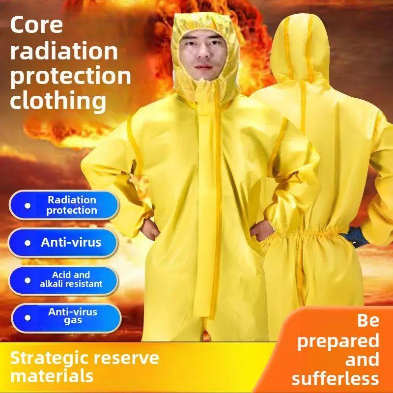 One Piece Chemical Work Coverall Protective Clothing Hazardous Chemical Liquid Sulfuric Acid And Alkali Resistant Protection