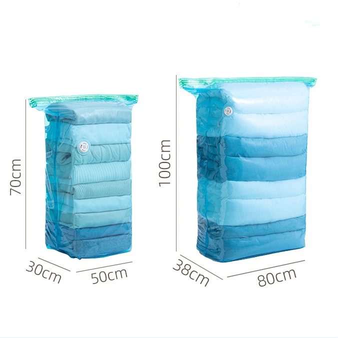 Vacuum Storage Bags, Jumbo Cube, Vacuum Sealing Bags Clothes Organizer, Compression Pack Bag Fit Clothing Bedding Quilts Blanket