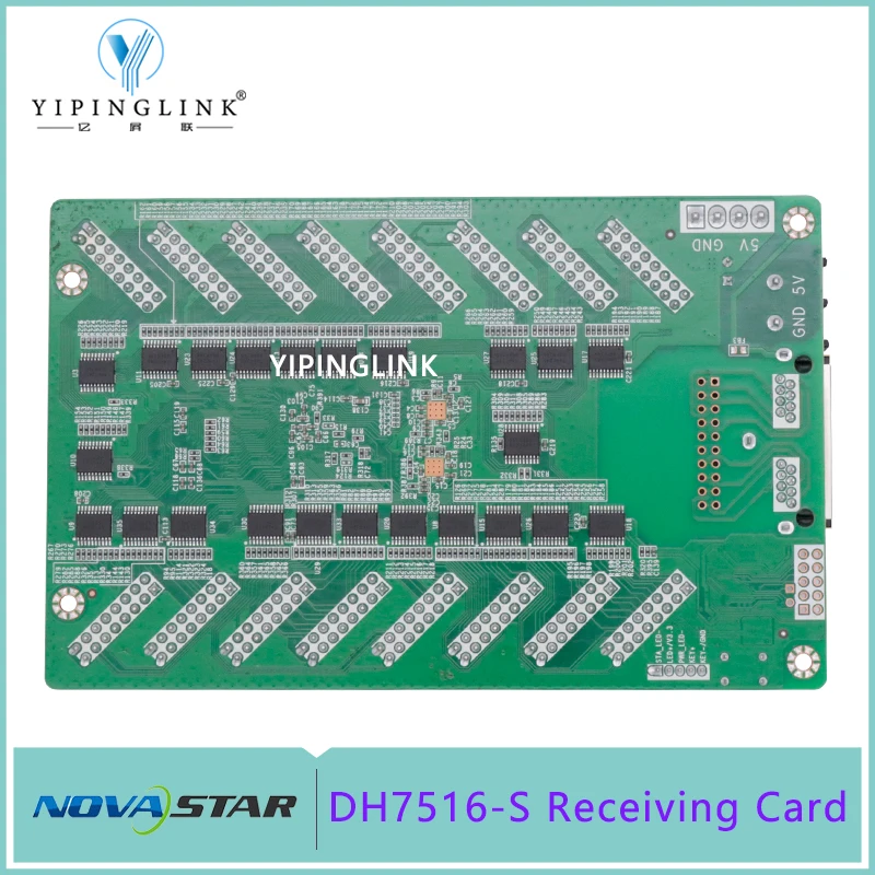 Novastar DH7516-S بطاقة الاستقبال مع 16 قطعة HUB75E لشاشة LED بالألوان الكاملة