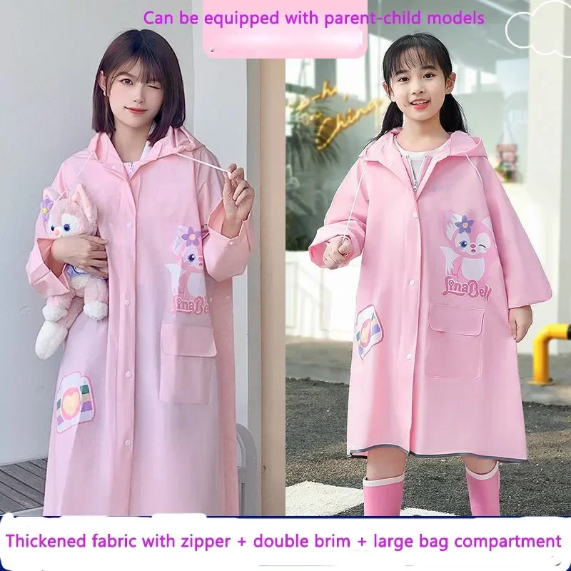 

Sanrio Raincoat for Children, Adult Poncho, Full Length, Waterproof, Thickened, Parent-Child Style