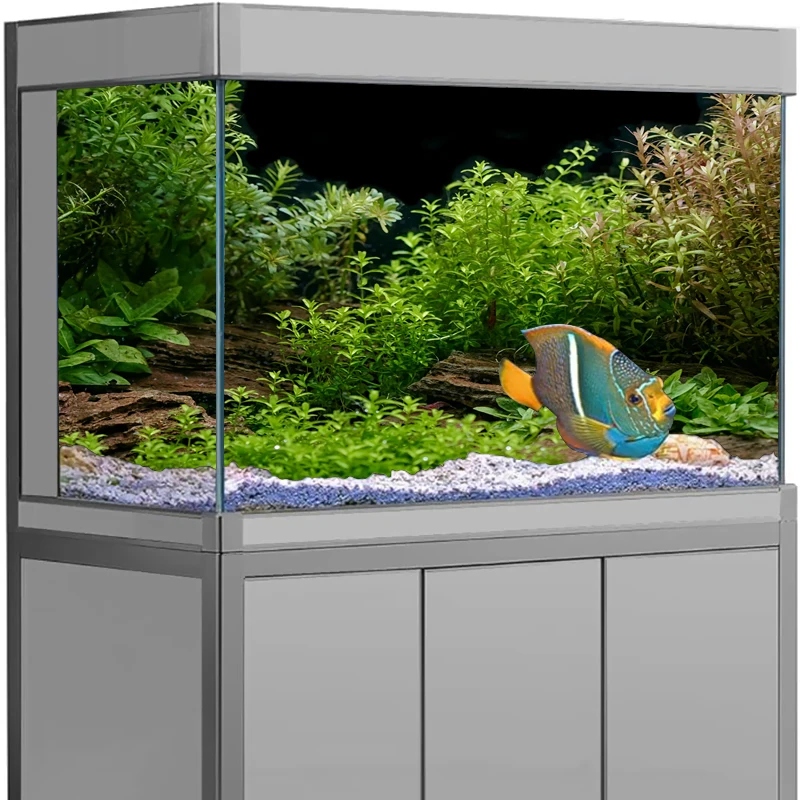 Forest Sticker Aquarium Background Ornament Poster Forest Aquarium Landscape Self Adhesive Fish Tank Backing Paper