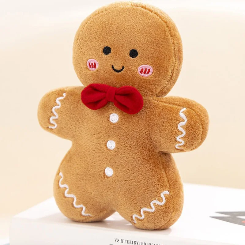 17cm Kawaii Gingerbread Man Plush Toys Exquisite Christmas Party Decorations Atmospheric Decoration Festival Gifts For Friends