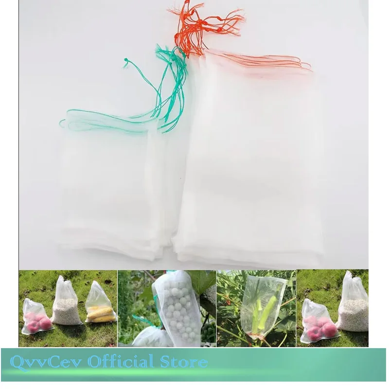 

1/5/10x Fruit Netting grow bags for Grape Flower veg collect Storage Garden Tools Vegetable Bags nylon Against Insect Pest Bird