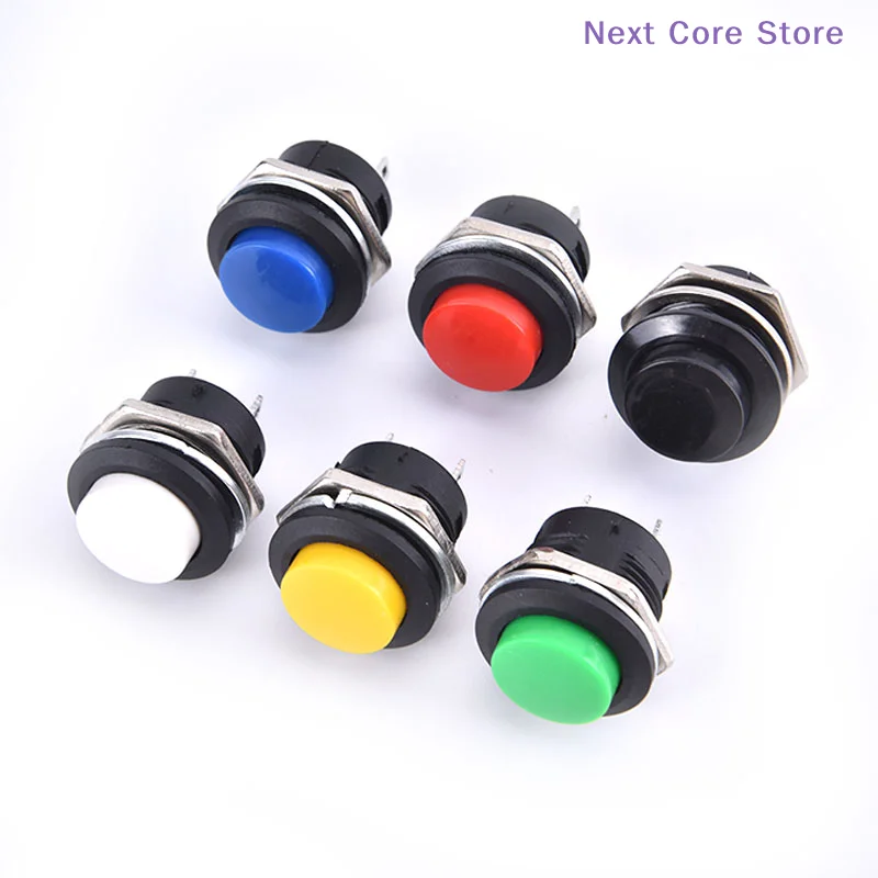 [NC]12V-24V Waterproof LED Power Push Button 16mm Car Momentary Switch Metal ON/OF[NC]