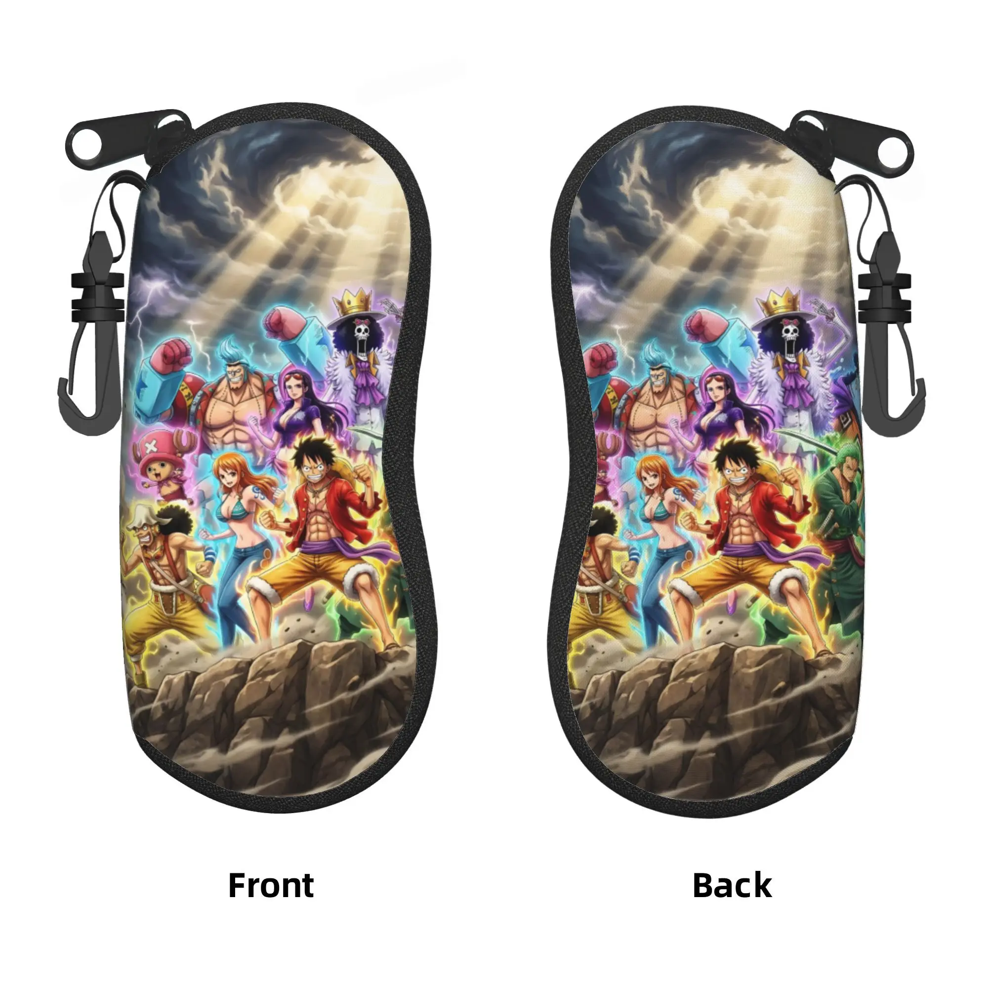 

Custom One P-Pieces Luffy Japan Comic Glasses Case Fashion Comics Shell Eyeglasses Case Sunglasses Box