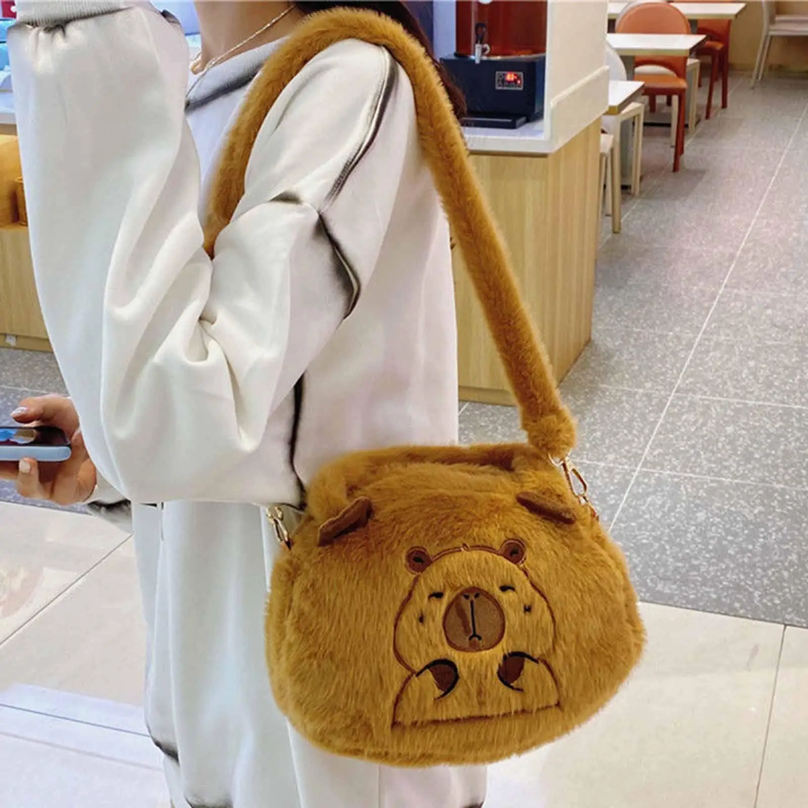

Capybara Crossbody Bag for Women Girl Travel Purse for Party Picnic Beach