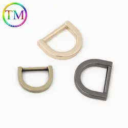 10-50Pcs Top Quality Metal Flat D Ring Clasps Bag Strap Pressure Casting Connector Buckles Handbag Hardware Accessoriess