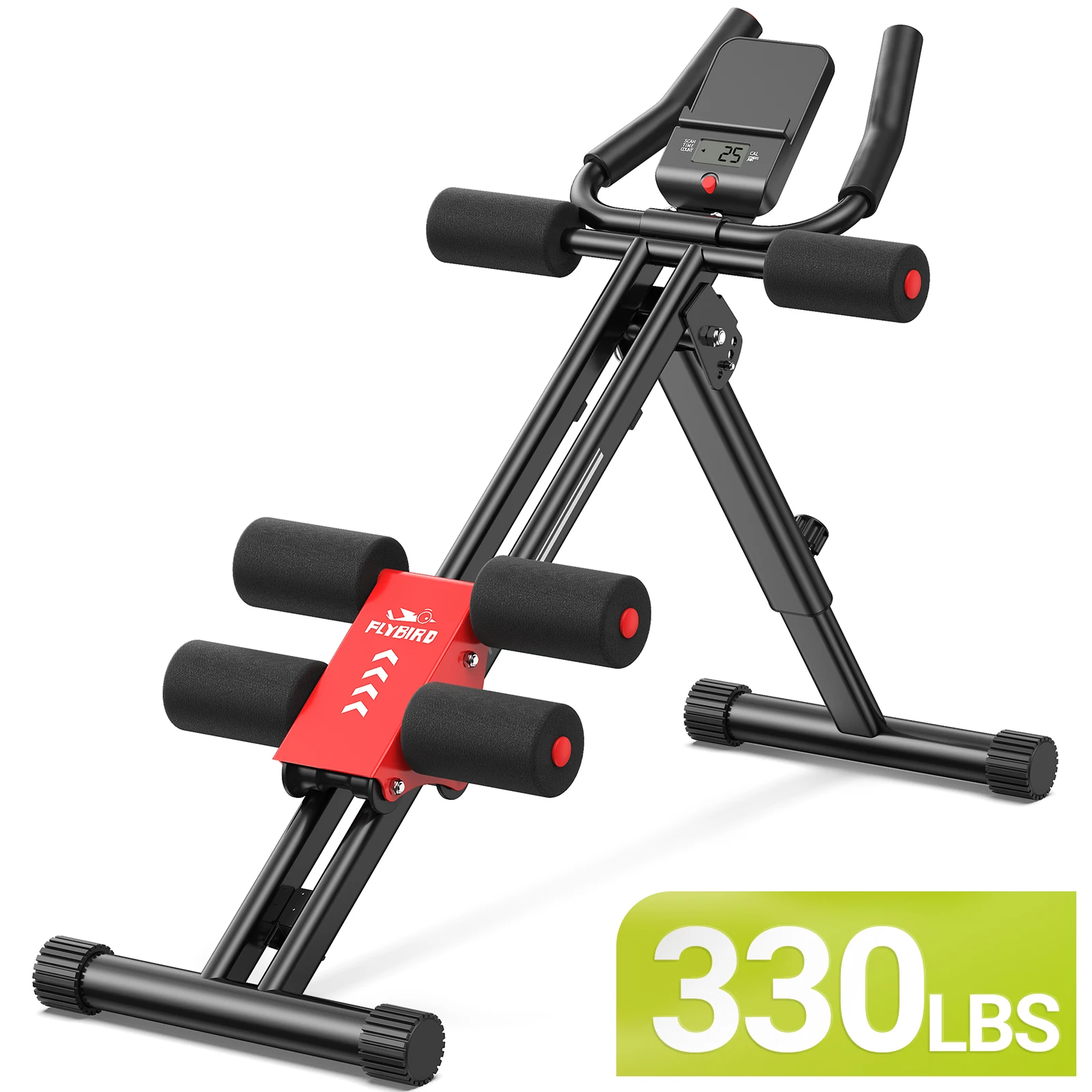 

FLYBIRD Ab Workout Equipment, Adjustable Ab Machine Full Body Workout for Home Gym, Strength Training Exercise Equipment