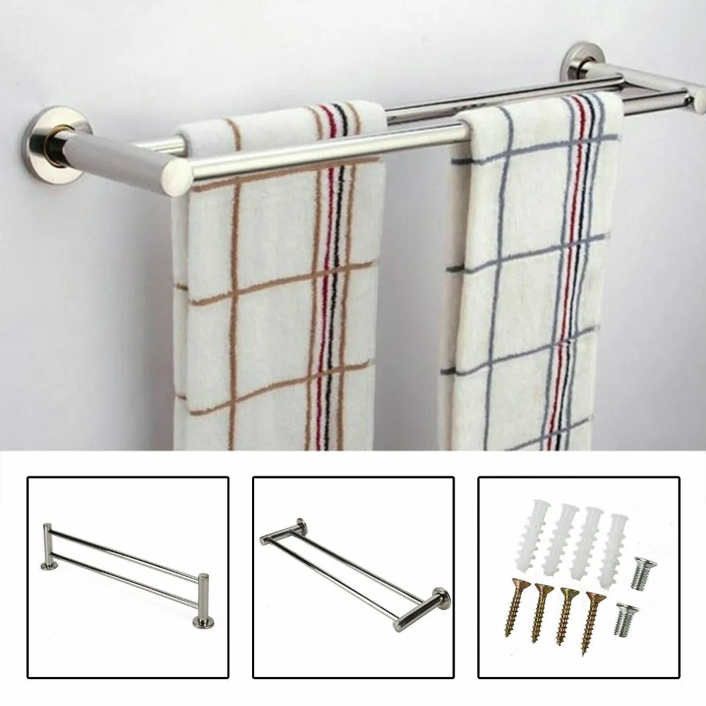 40/50cm Useful Toilet Bracket Hanger Holder Clothes Holder Storage Shelf Bathroom Bar Towel Rack