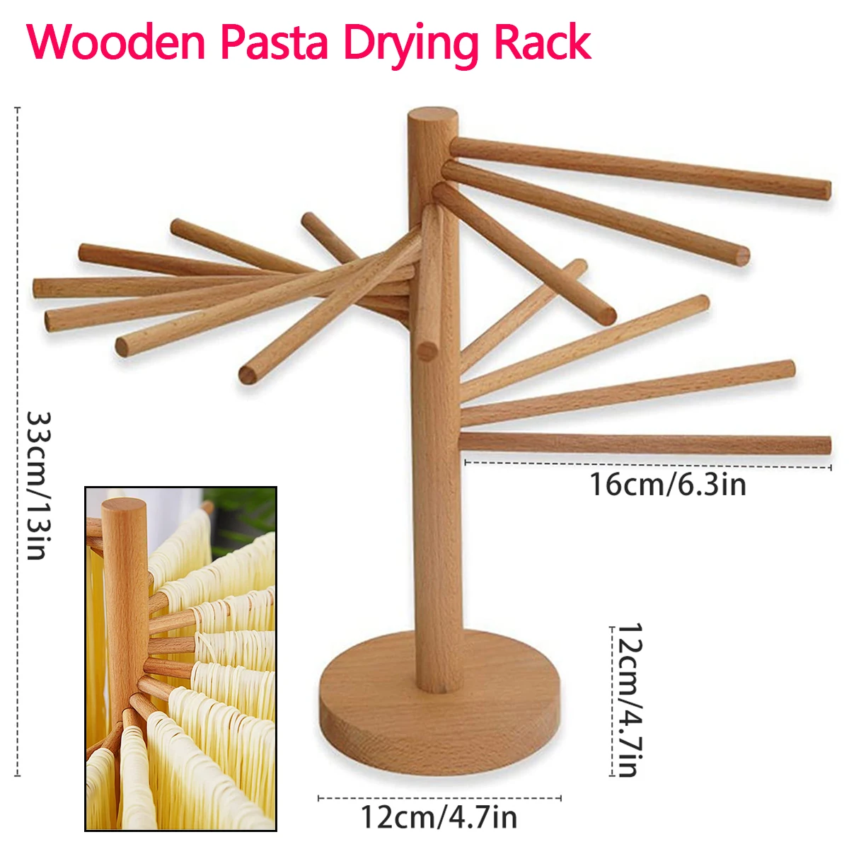 Pasta Drying Rack Pasta Rack Collapsible Spaghetti Stand Dryer Noodle Hanger for Fresh Pasta Noodle Spaghetti Dryer Hanger