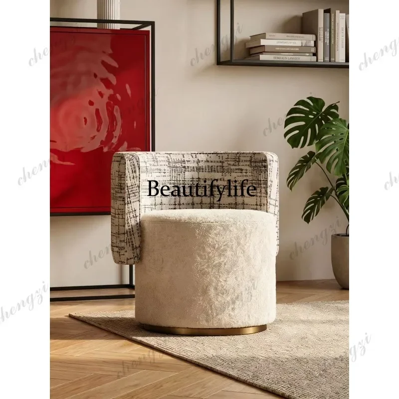 K153 Surprise Silent Wind Chihiro Dressing Stool Bedroom Rotatable Makeup Stool Round Stool Backrest Household