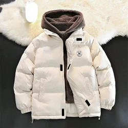 Parkas com zíper estilo retrô americano para mulheres, jaqueta feminina, casual, quente, grosso, casaco monocromático, moda, outono, inverno, 2023