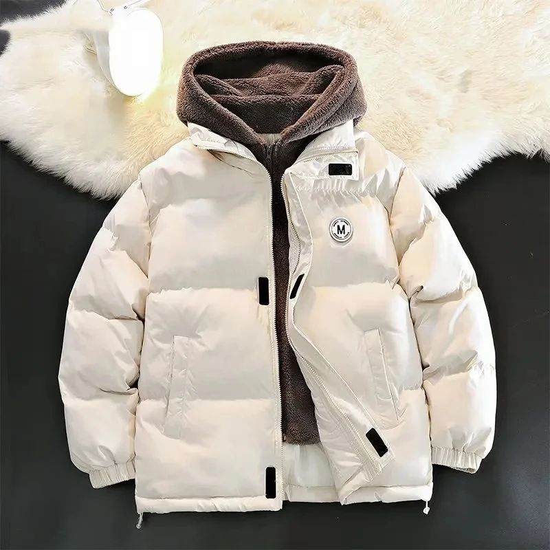 American Retro Style Zipper Parkas Female Jacket 2023 Autumn Winter Women Casual Outerwear Fashion Warm Thick Solid Coat