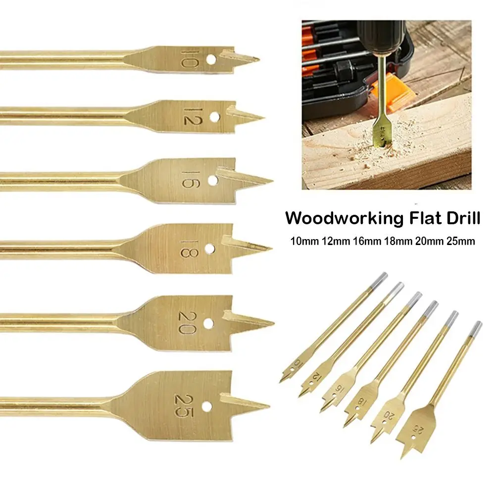 

NEW Carbon Steel Woodworking Flat Drill Woodworking Tools Multifunctional Wood Plate Opener 10-25mm Carpenter's Bit