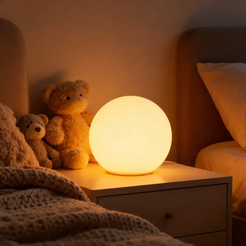 Lámpara de jardín solar al aire libre de luna blanca Lámpara de pie de césped de jardín al aire libre de villa de paisaje lunar