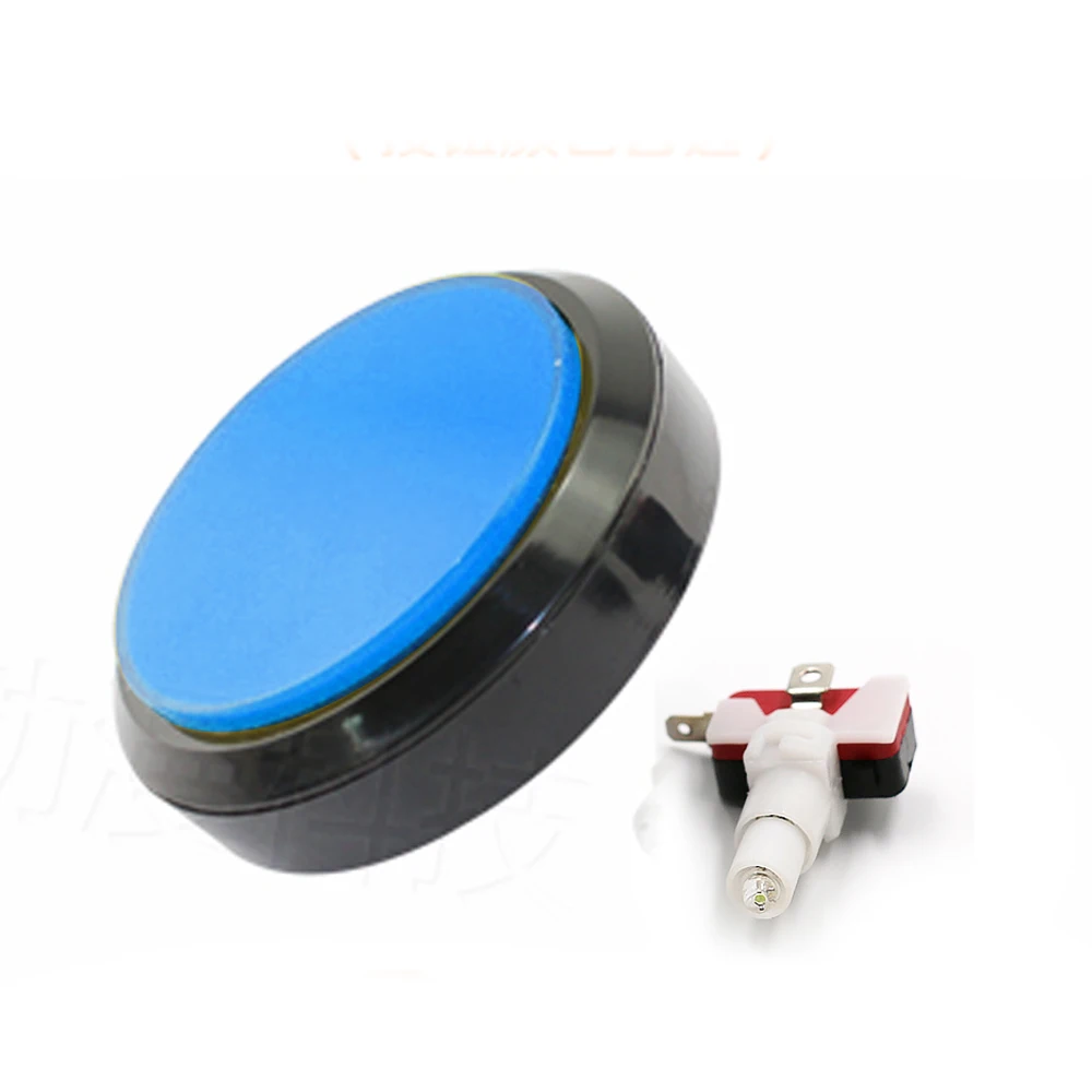 Bouton LED Arcade 100mm – Éclairé Rouge – Micro-Interrupteur – Pour Bornes Jeux – DIY Arcade