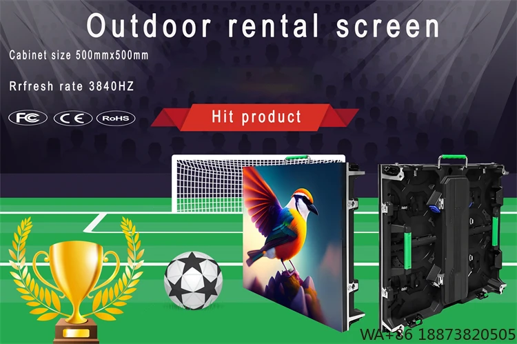 LED Professional Indoor Full Color P4.81  Display Screen Video Wall Advertising with Broadcast Control System Great Price
