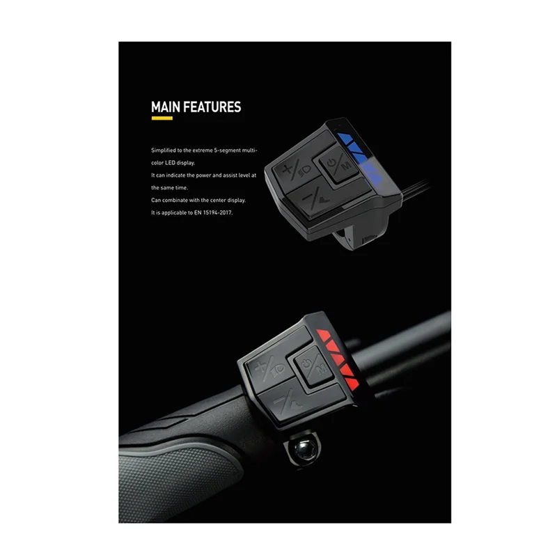 Мини-метр DZ39 с цветным экраном для двигателя центрального протокола UART Bafang M400 G330 BBS0102HD M615 G320 G340 M620 G510