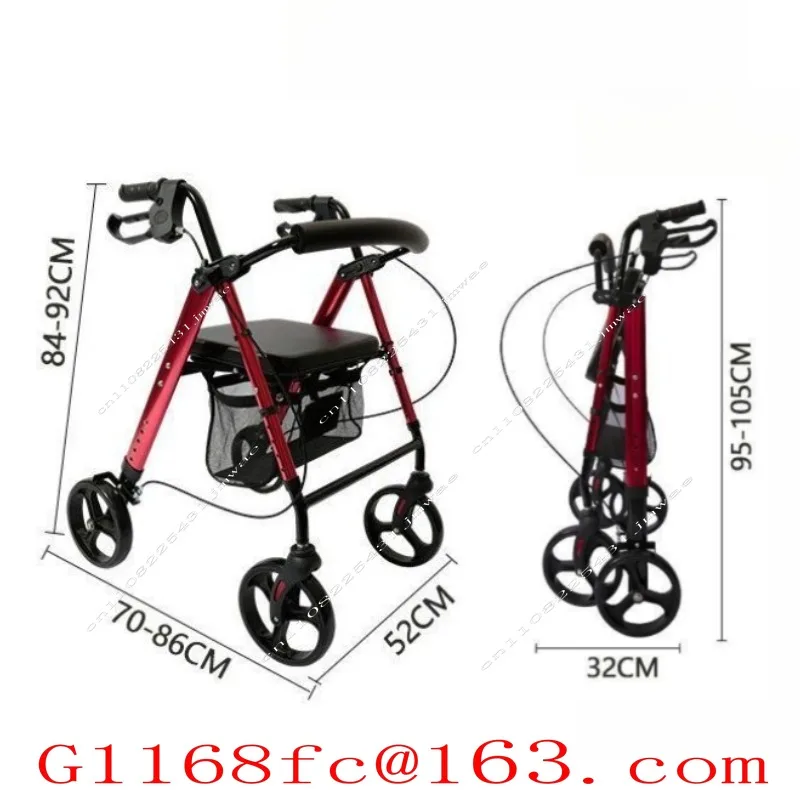 Walking Aid Elderly Driving Rehabilitation Walking Aid Shopping Cart Foldable