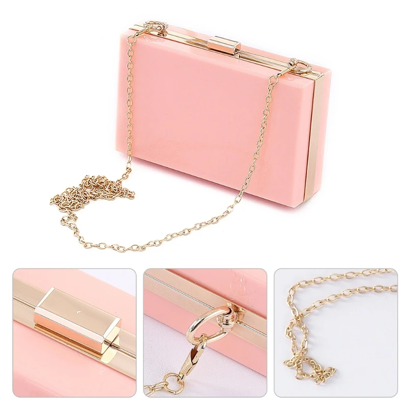 Women Evening Wedding Acrylic Purse Handbag Clutch Wallet Party Shoulder Bag E74B