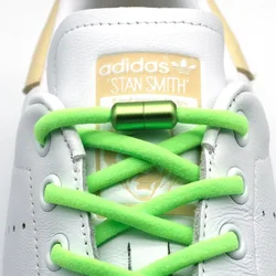 Lacets de chaussures élastiques pour enfants et adultes, lacets lumineux pour baskets, lacets rapides pour paresseux, capsule colorée