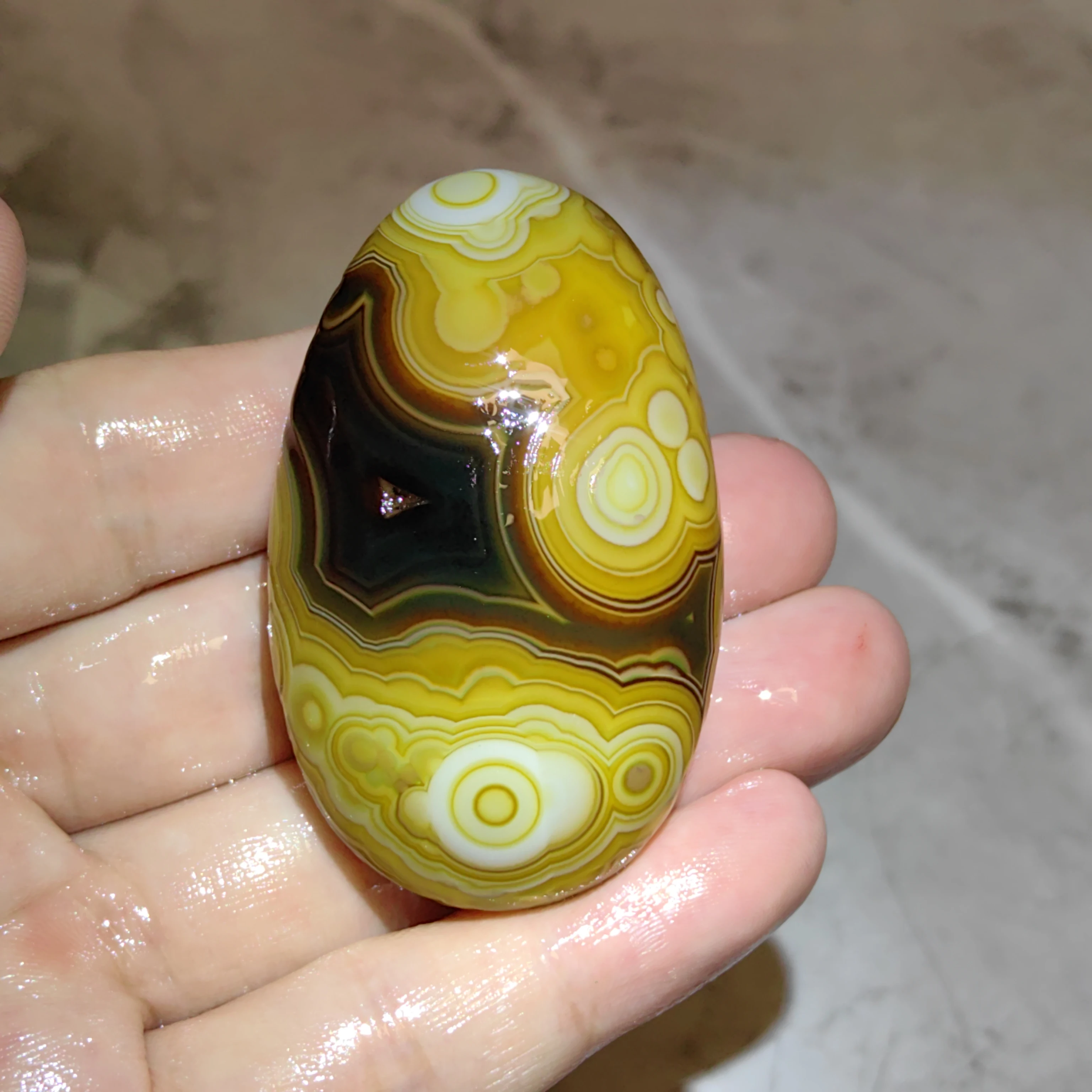 Unprocessed Divine Eye Agate  Natural Sardonyx Crystal for DIY Jewelry Making, Meditation, Wealth Attraction & Spiritual Defens