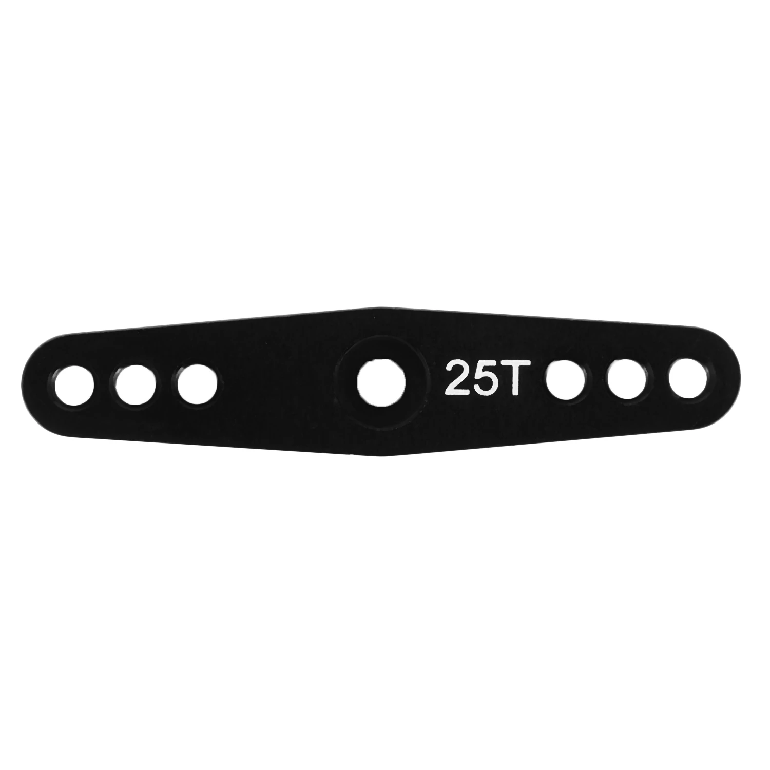 Brazo Servo de dirección 25T, bocina de Metal, piezas de acelerador completo, brazo de doble dirección para Futaba negro