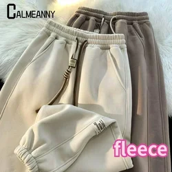 2023 Women Pant Winter  Cashmere Pants Warm Female Casual Pants Harem Pants Lined Fleece Trousers Autumn Sweatpants baggy