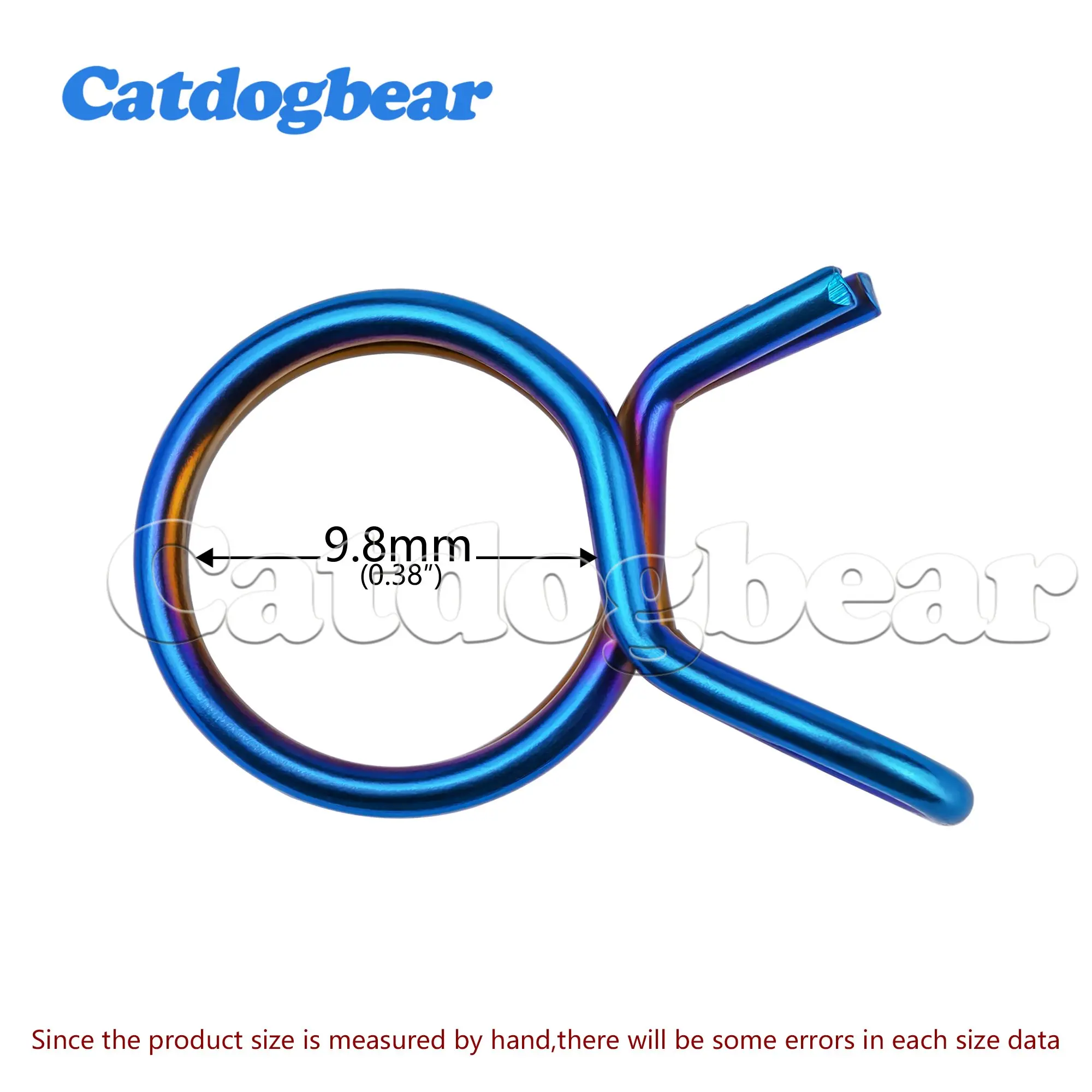 Titanium Bolts 4PCS  9.8mm titanium alloy oil pipe clamp is commonly used in Brembo wind speed
