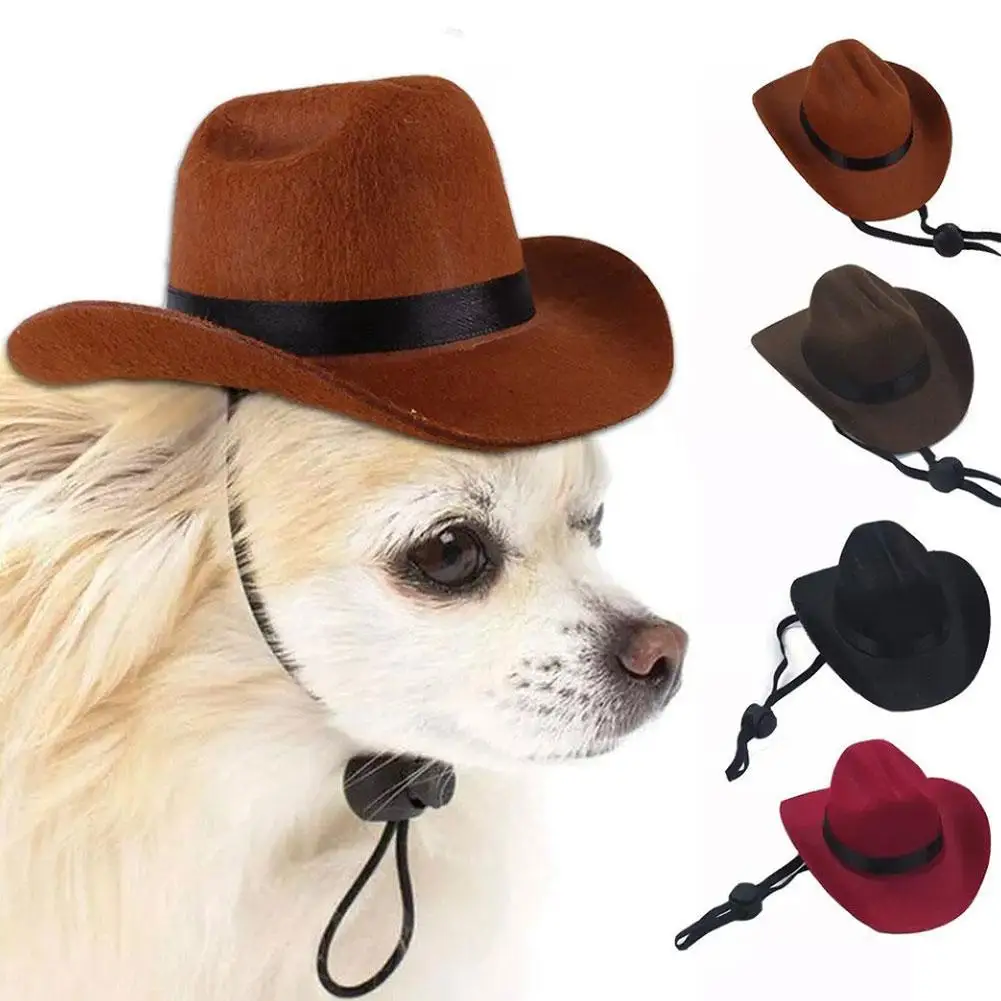 Western Cowboy Hat Pet Set For Dogs And Cats - Fun Photo Prop For Funny Street Parties Pet Accessories 2024 New