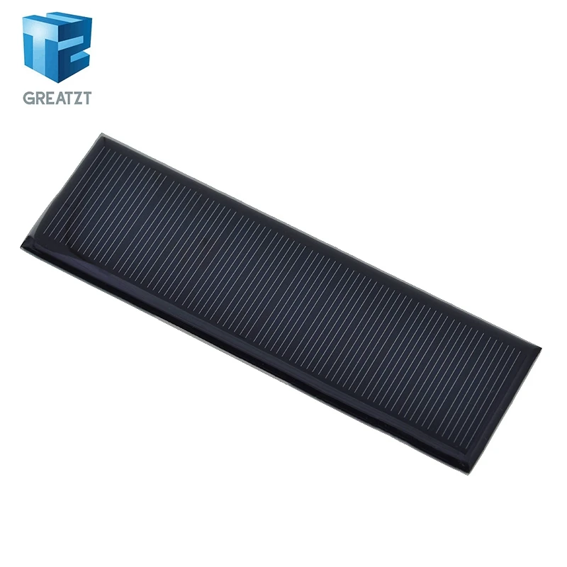 GREATZT 6V 100mA 0.6W Solar Panel Polycrystalline 120*38MM Mini Sunpower Solar System DIY for Battery Cell Phone Charger