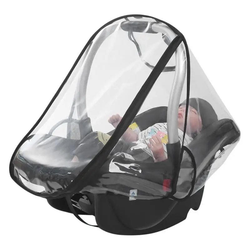 

Weather Shield Stroller Cover Universal Baby Rain Cover For Newborns Infant Toddlers Black