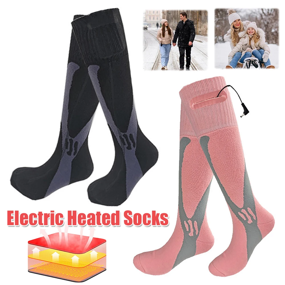 

Electric Heated Socks Electric Heating Socks Breathable Rechargeable Skiing Sock Warm Winter Socks for Fishing Cycling Hunting