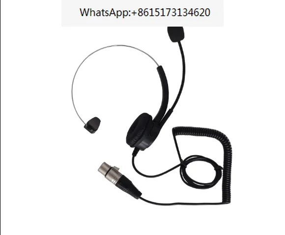 For TELIKOU NE-11 Super Light Headband Headset with Microphone Intercom Headset XLR Connector 4 Pin 5pin