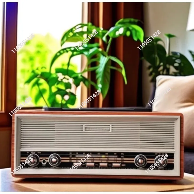 desktop stereo radio FM medium wave short wave Bluetooth speaker plug-in audio