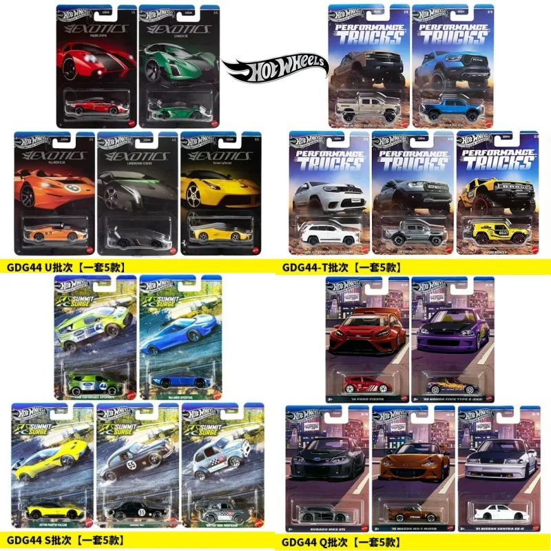 Hot Wheels GDG44 Diecast Alloy Car Model Simulation Theme Vehicle Ferrari Lamborghini Sport Car Collection Display