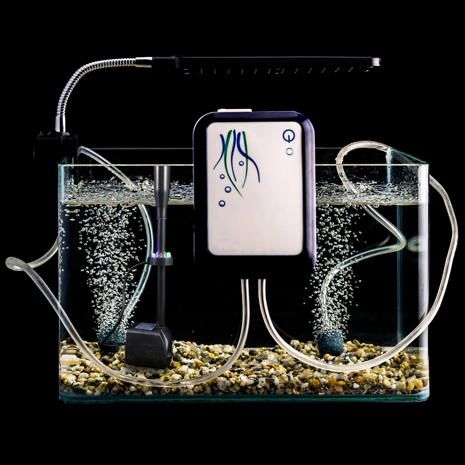 1 قطعة أضواء ملونة مضخة مياه غاطسة سوداء لخزان الأسماك حديقة بركة الطيور حمام نافورة Led #6