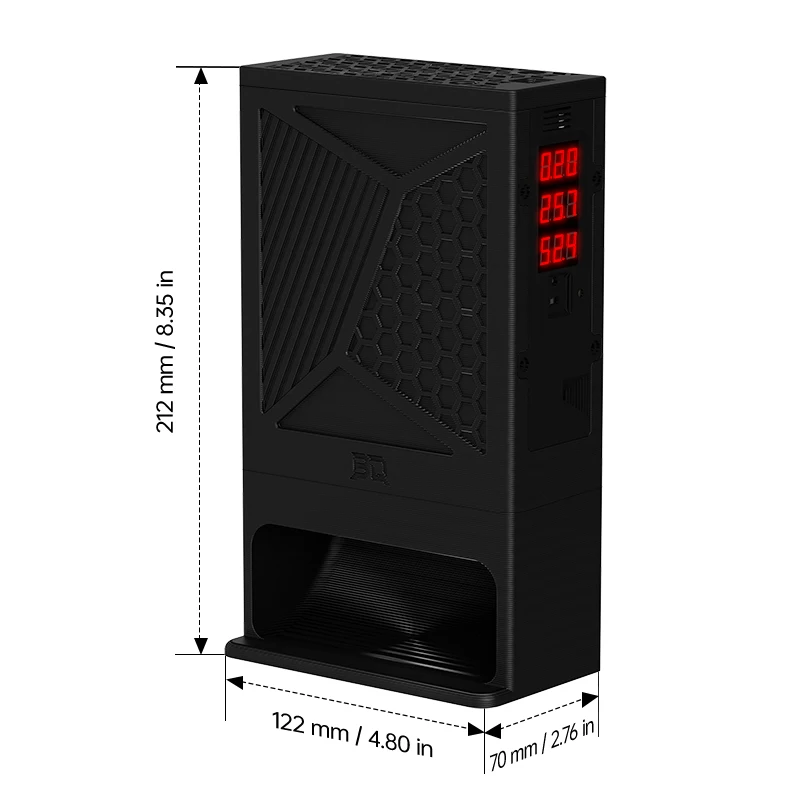 BIQU Panda Lungs Air Purifier High Standard Activated Carbon+HEPA Filter Element ASA Shell Material For Bambu Lab P1/X1
