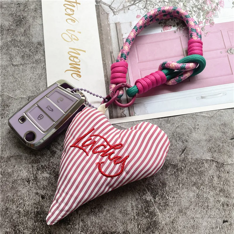 

Keychain on the Phone with Pendant Bag Body Kit Keychain Lanyard Exquisite Wrist Strap Small Fresh Key Chain Woman Accessories