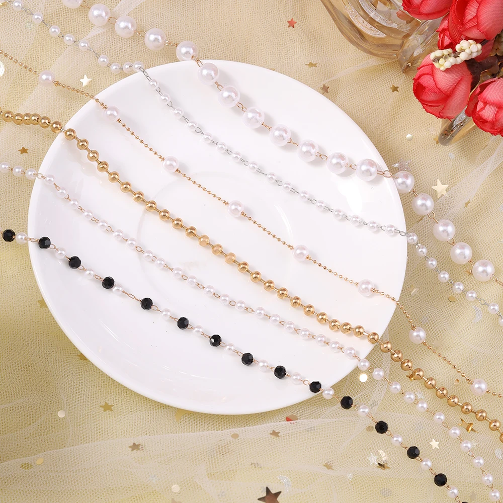 Aihua Neue Damen Kpop Einfache Perlen Halsband Halskette Gold Farbe frauen Hals Kette Hochzeit Schmuck Auf Den Hals Kragen geschenke – Detail 10