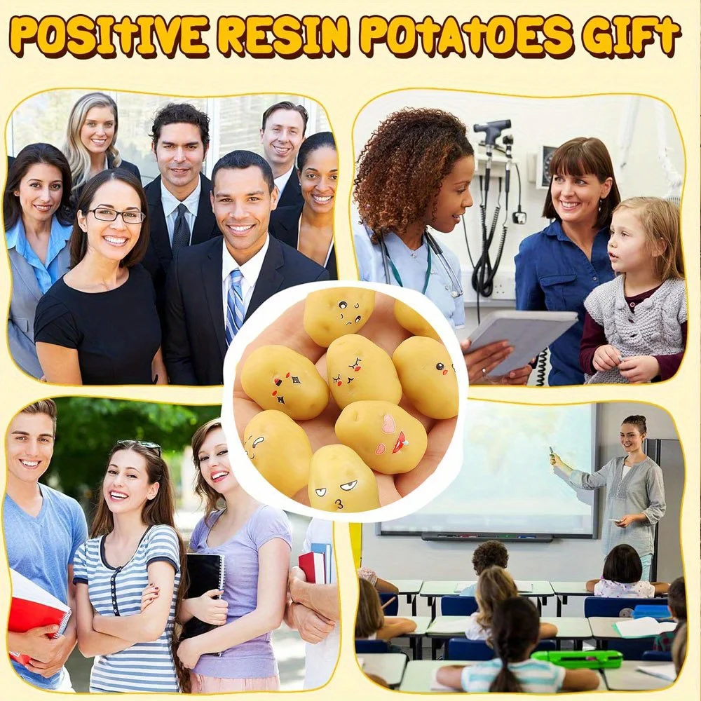 4/8/16 قطعة من الخرز غير المسامي على شكل بطاطس من الراتنج البني، يستخدم في إكسسوارات DIY، عيد الميلاد، الهالوين، وإكسسوارات عيد الشكر