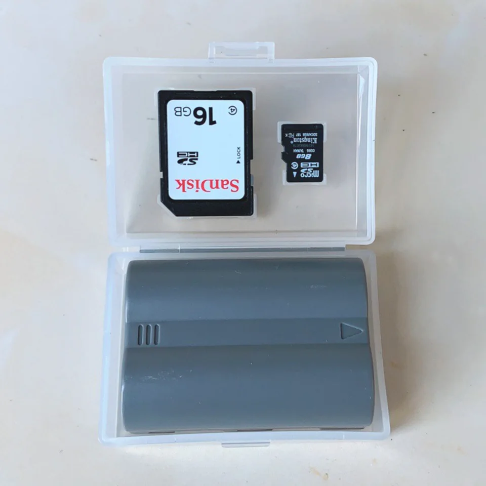 Camera Battery Box Storage Case Protector for LP-E8 LP-E5 NB-10L NB-7L EN-EL9 EN-EL14 PSP CRV3 EL3E EN-EL15 LP-E6 BP-511A LI90