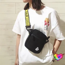 Bolso clásico FR2 con logotipo de conejo bordado para hombre y mujer, mochila FR2, correas de hombro de punto, bolsas de lona con cremallera, etiqueta