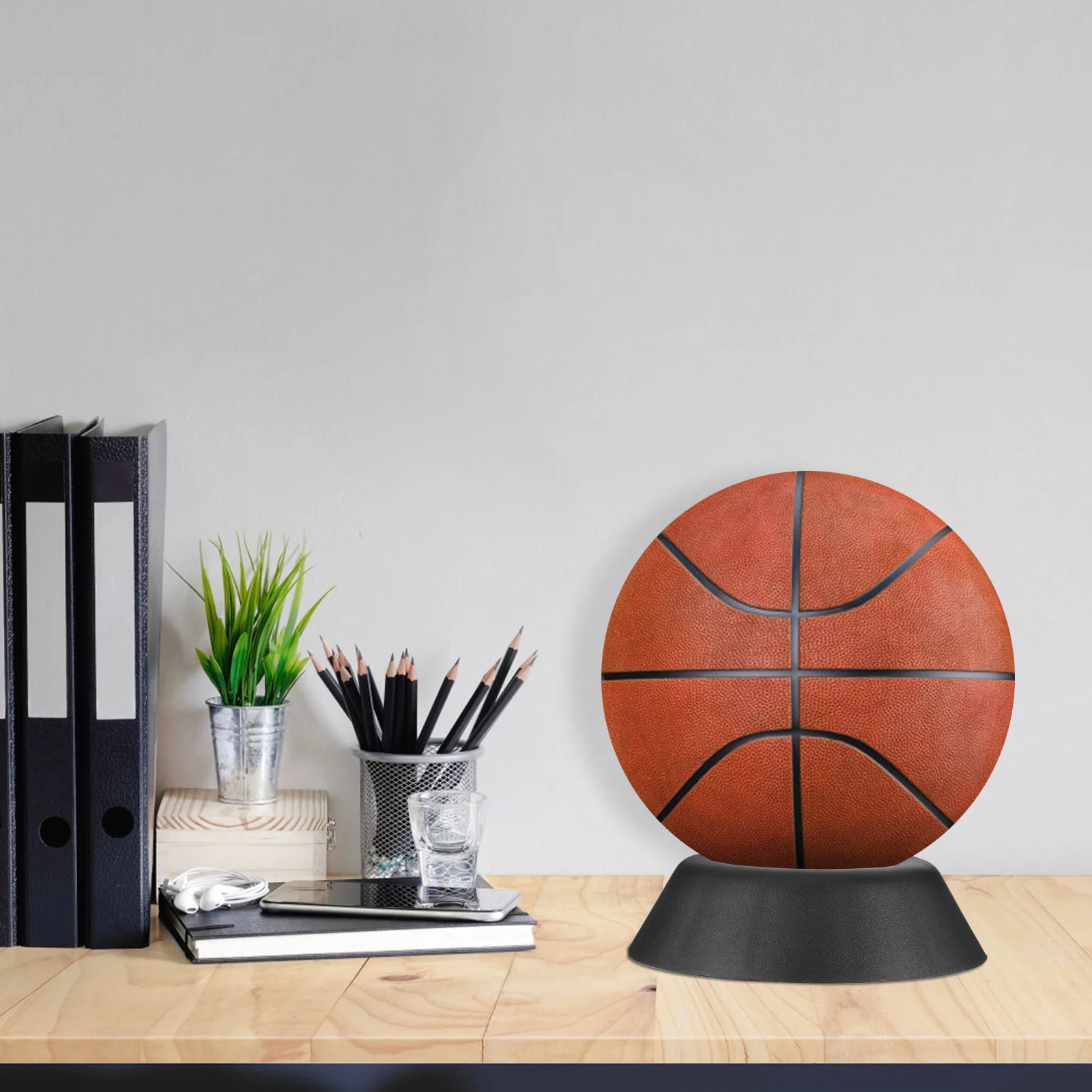 Suporte de exibição de basquete suporte de basquete memorabilia durável rack de bola uso interno suporte de bola de futebol base de exibição de futebol