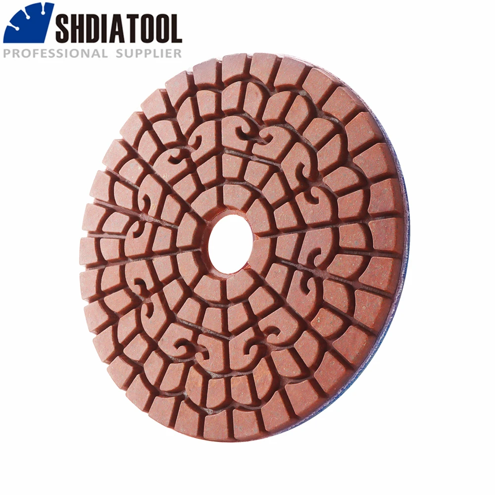 SHDIATOOL 6pcs 4inch #50 Diamond Rough Grinding Disc Wet Polishing Granite Marble Masonry Diamond Sanding Disc